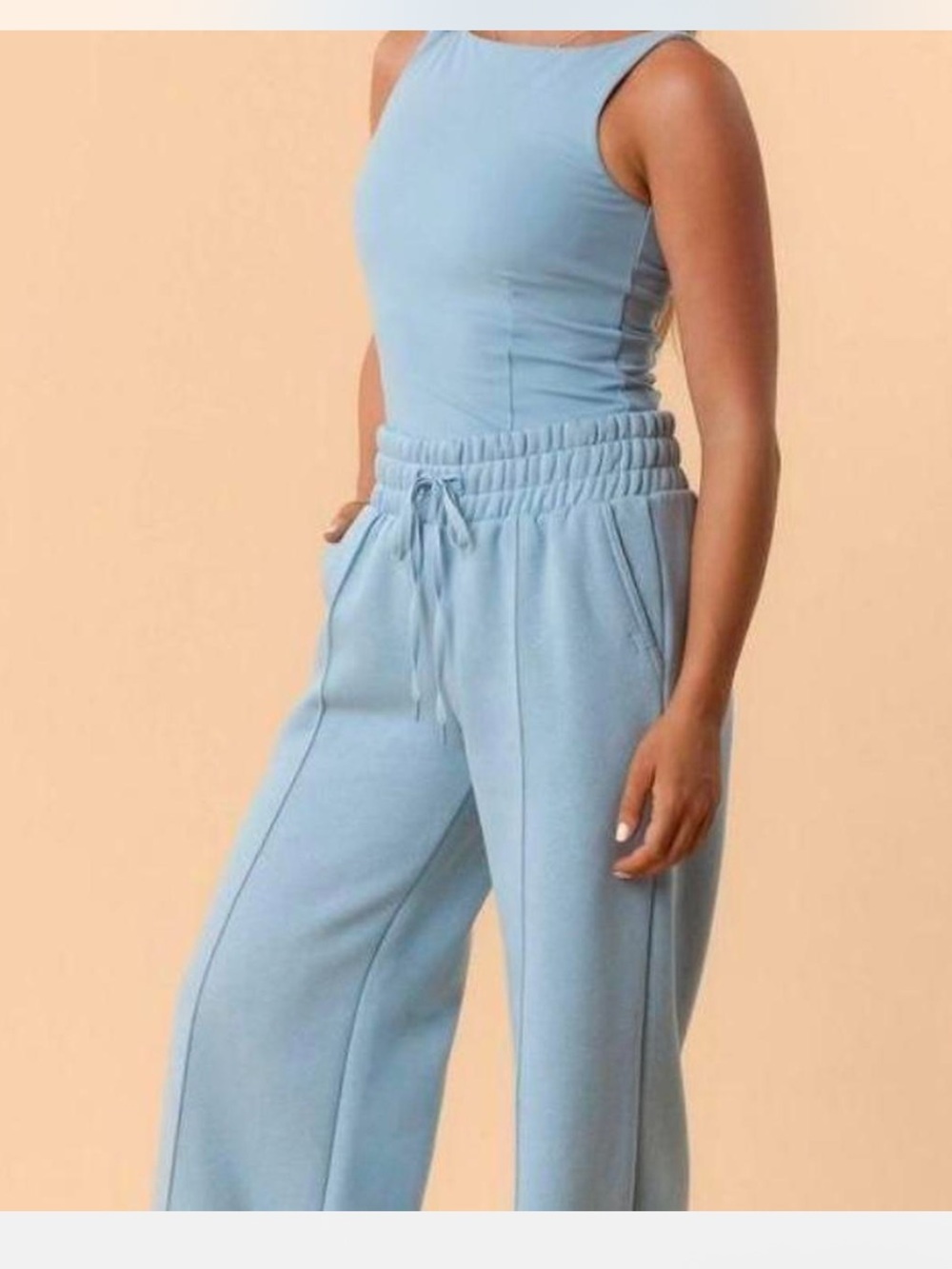 Blogilates Light Blue Travel Sweatpants - Extra Large NWT